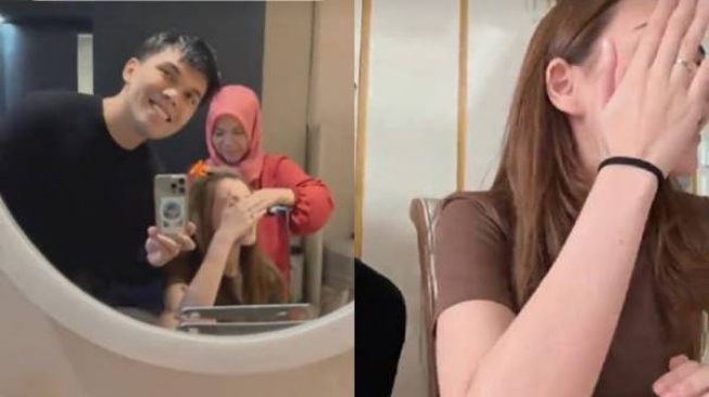 Thariq Halilintar prank Aaliyah Massaid (TikTok/thoriqhal)