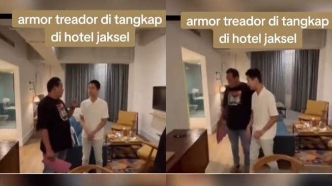 Armor Toreador saat ditangkap polisi [TikTok]