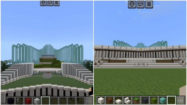 Manfaatkan Tumpukan Blok, Gamer Bangun Istana Garuda IKN di Minecraft