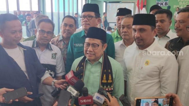 Ketua Umum PKB Muhaimin Iskandar alias Cak Imin. (Suara.com/Fakhri)