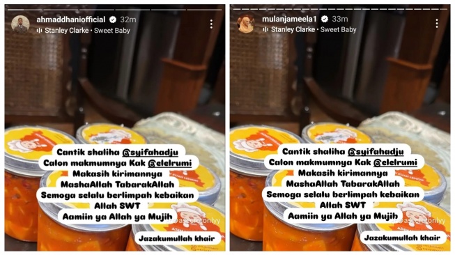 Panggilan Ahmad Dhani dan Mulan Jameela buat Syifa Hadju. (TikTok/@asecretonlyy)