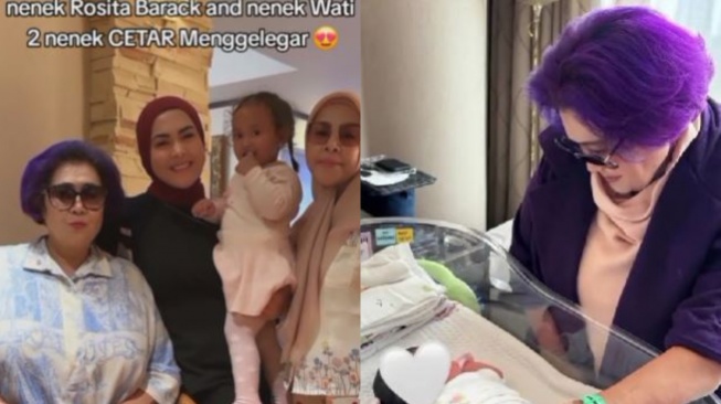 Rosita Barack menjenguk anak Syahrini, Princess R. [TikTok]