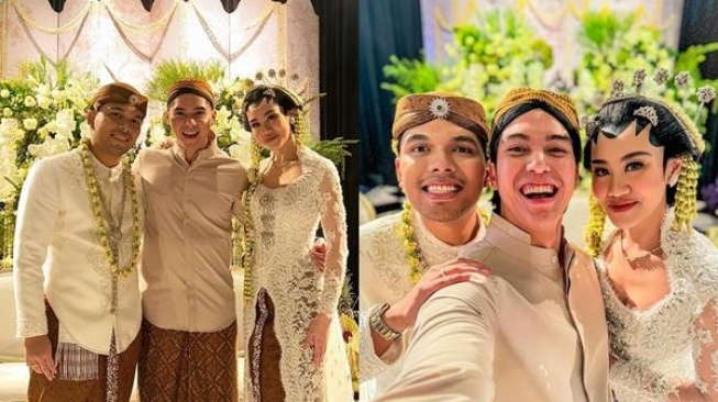 Kolase Al Ghazali dan El Rumi di pernikahan Aaliyah Massaid - Thariq Halilintar (Instagram/alghazali7/elelrumi)