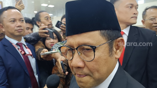 Ketua Umum Partai Kebangkitan Bangsa (PKB) Muhaimin Iskandar alias Cak Imin. (Suara.com/Dea)