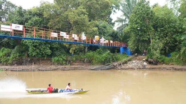 Terisolasi Rawa, Desa di Sumsel Ini Akhirnya Tersentuh Jembatan Berkat BRI Peduli