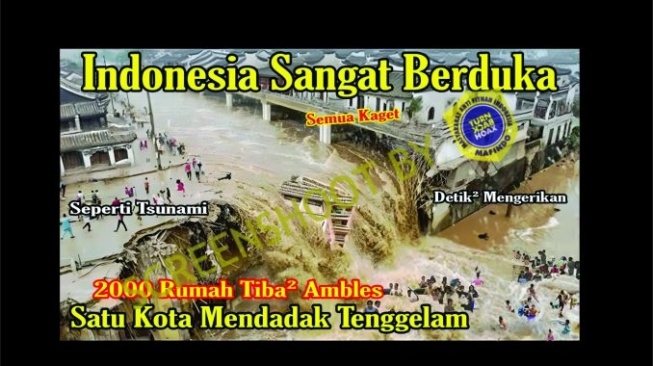 Cek Fakta: Indonesia Berduka, 2 Ribu Rumah Ambles Akibat Banjir, Benarkah?