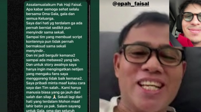 Permintaan maaf Atta Halilintar ke Haji Faisal usai diduga sindir Fuji dan ungkit masa lalu Vanessa Angel. (Instagram Story/@attahalilintar)