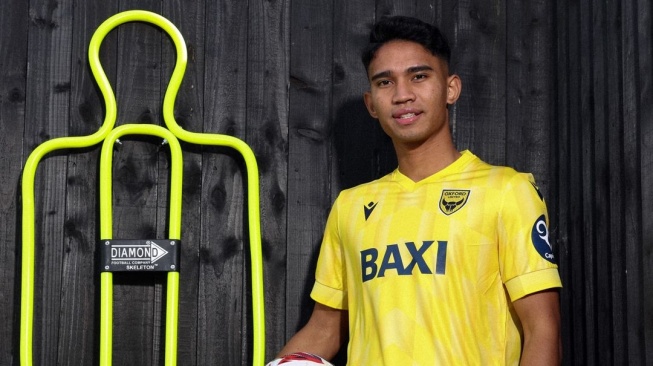 Pemain Timnas Indonesia, Marselino Ferdinan resmi bergabung ke klub Championship Inggris, Oxford United, Senin (19/8/2024). [Instagram Oxford United]