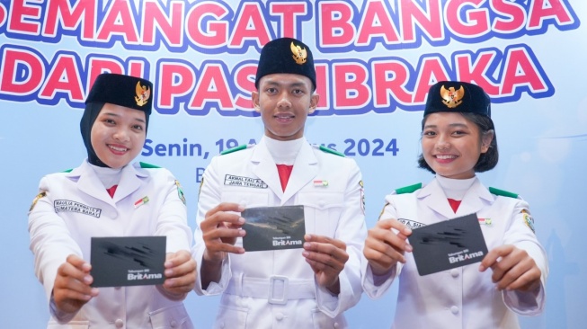 HUT RI ke-79, BRI Apresiasi Paskibraka Tingkat Pusat dengan Beasiswa