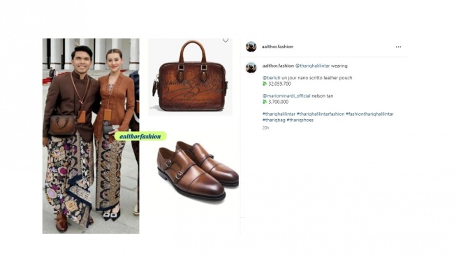 Tas Thariq Halilintar. [Instagram/@aalthor.fashion]