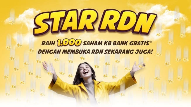 KB Bank Buka RDN, Dapatkan 1.000 Lembar Saham KB Bank dengan Cara Ini