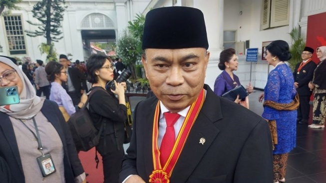 Menkominfo Budi Arie Setiadi saat ditemui di Istana Negara, Jakarta. (Antara)