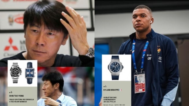 Cuma Pelatih Timnas Indonesia, Harga Jam Tangan Shin Tae-yong Lebih Mahal daripada Kylian Mbappe: Emang Gajinya Berapa?