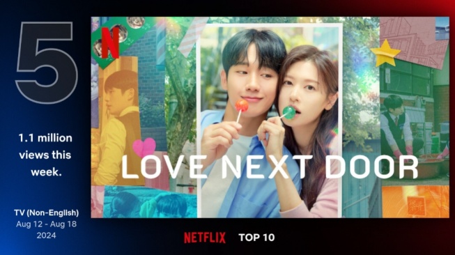 Baru Tayang 2 Episode, Love Next Door Rajai Peringkat Drama Terpopuler!