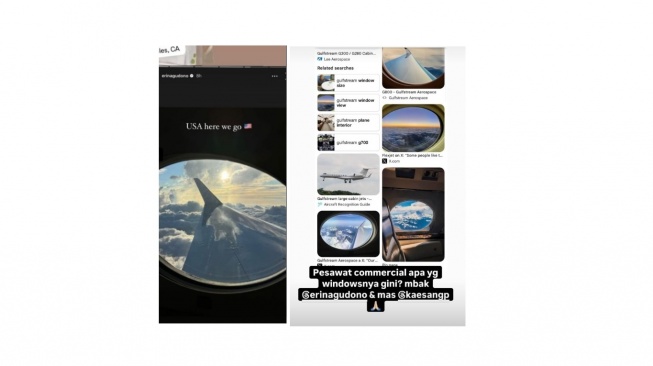 Tangkapan layar Instagram Stories Erina Gudono. [X/@aglioeoliopast]