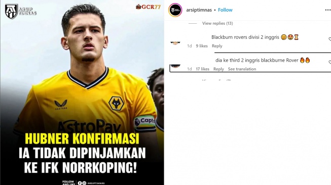 Justin Hubner disebut netizen akan gabung Blackburn Rovers, (Instagram/@arsiptimnas)