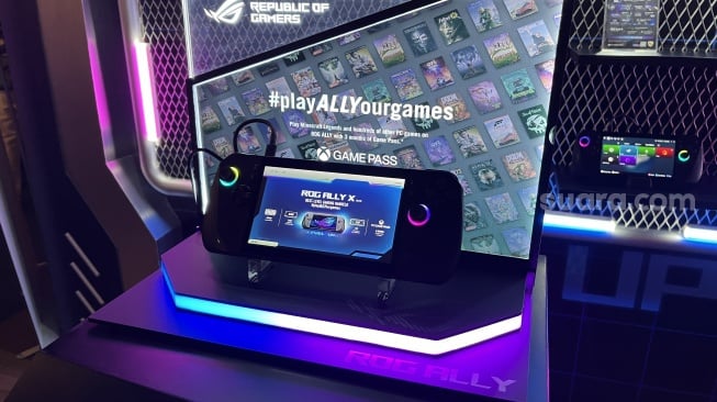 Asus ROG Ally X resmi meluncur ke Indonesia pada Kamis (22/8/2024). [Suara.com/Dicky Prastya]