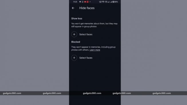 Fitur Hide Face pada Google Photos. (Gadget360)
