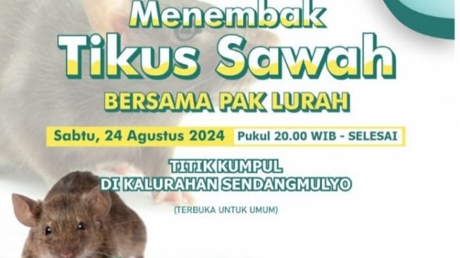 Poster event lomba tembak tikus sawah. (dok.Istimewa)