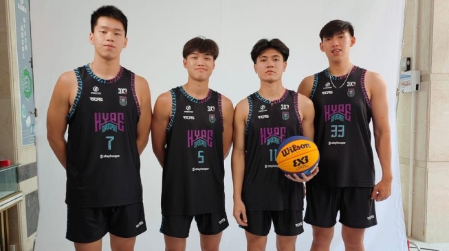 Tim basket 3x3 Indonesia, Hype Supersport tampil di turnamen basket Yunan 3X3 Circuit Dali Stop di China. [Dok. Istimewa]