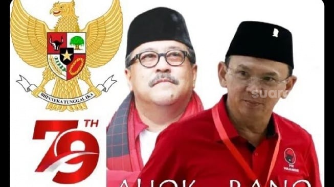 Heboh Poster Ahok-Rano Karno Duet di Pilkada Jakarta, PDIP Bilang Begini