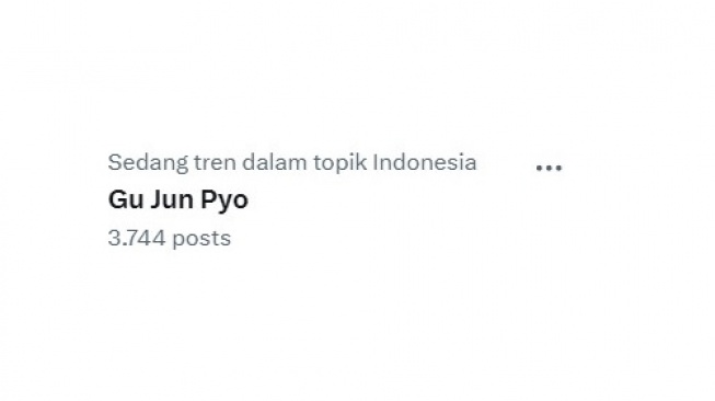 Trending topic Gu Jun Pyo. [screenshot]