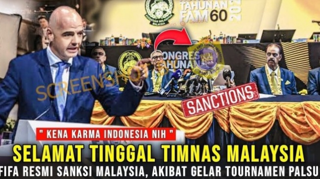 CEK FAKTA: Timnas Malaysia Disanksi Oleh FIFA Karena Federasi Langgar Regulasi, Benarkah?