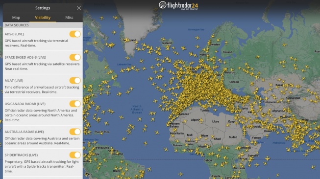 Cara Menggunakan Flightradar24, Bisa Pantau Penerbangan Pesawat hingga Jet Pribadi