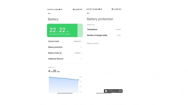Baterai Xiaomi. [XhyperOS]