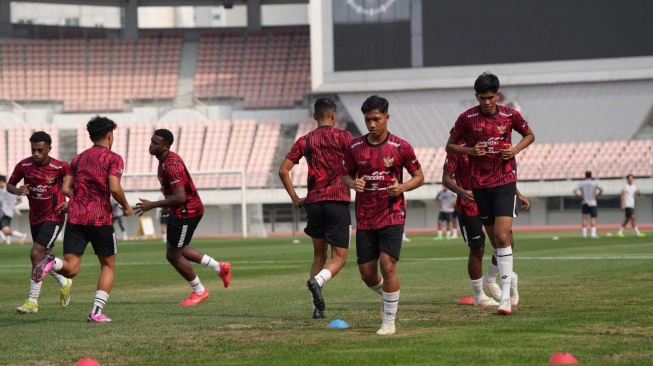 Timnas Indonesia U-20 berlatih jelang hadapi Argentina U-20. [Dok. PSSI]