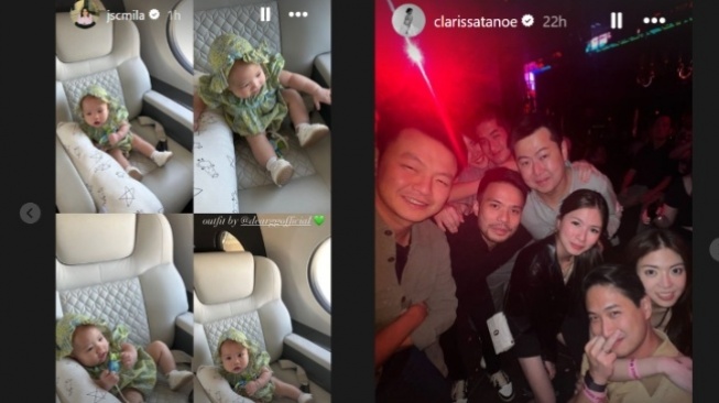 Jessica Mila dan Yakup Hasibuan dalam acara pernikahan Clarissa Tanoesoedibjo (Instagram)