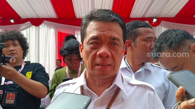 Ketua DPD Partai Gerindra DKI Jakarta Ahmad Riza Patria. (Suara.com/Dea)