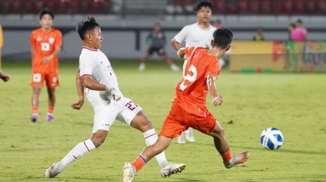 Cuplikan duel Timnas Indonesia U-17 dan India U-17. (pssi.org)