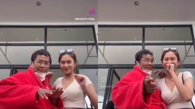 Potret lawas Hotman Paris dan Azizah Salsha saat membuat video TikTok bersama (Instagram/hotmanparisofficial)