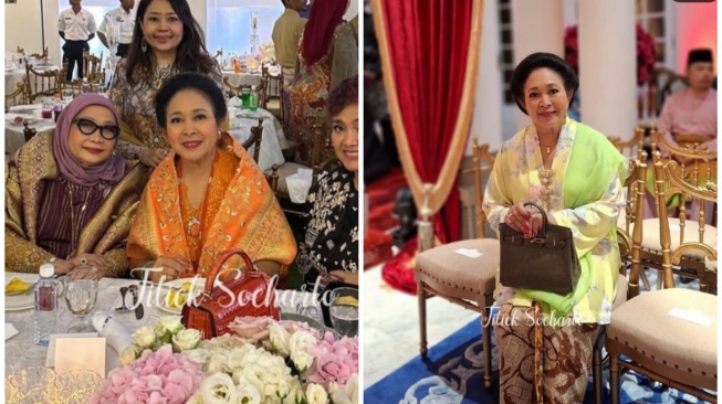 tas Titiek Soeharto di acara pernikahan anak Sultan Pahang (Instagram/@titieksoeharto)