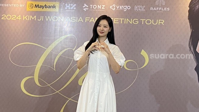 Kim Jiwon bertemu jurnalis Indonesia jelang fan meeting, Jakarta, Sabtu (31/8/2024)