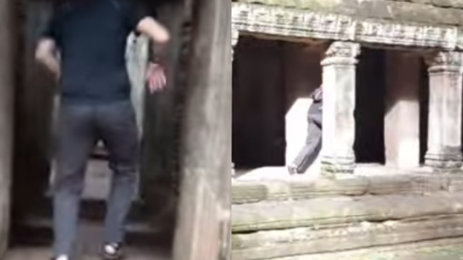 Viral Aksi Turis Tiru Temple Run Rusak Situs Suci Angkor Wat di Kamboja: Merusak Nilai Spiritual