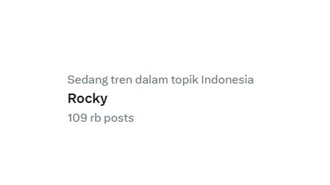 Trending Topic Rocky. [screenshot]