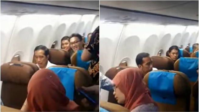 Video Jokowi Naik Pesawat Ekonomi Kembali Viral: Netizen Bandingkan dengan Jet Pribadi Kaesang