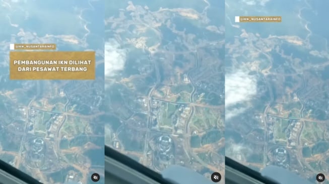 Pemandangan "Indah" IKN dari Atas Pesawat Kena Cibir Netizen: Hutan Habis Dibabat