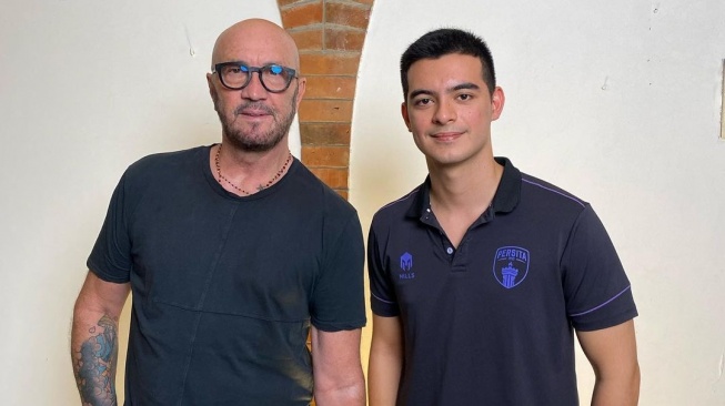 Ciccio Manassero bersama legenda pesepakbola Italia dan Inter Milan, Walter Zenga. [Instagram]