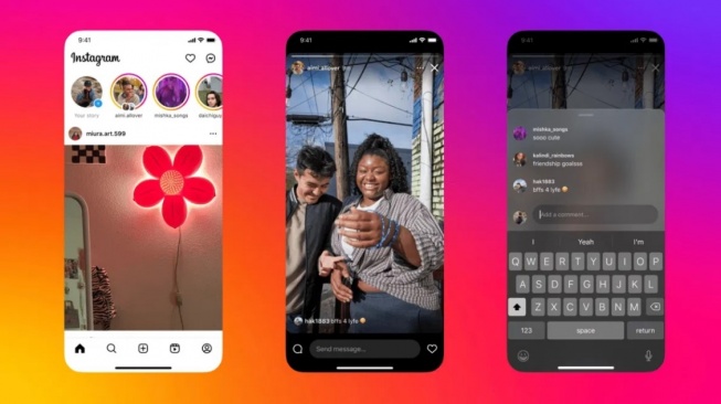 Komentar di Instagram Stories. [Instagram]