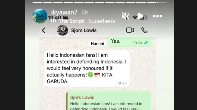 Pemain keturunan, Sjors-Lowis Hermsen mengaku ingin bela timnas Indonesia. (Instagram/@ikyawan7)