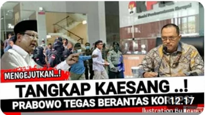 Tangkapan layar thumbnail dalam unggahan akun YouTube Kabar Akurat. (Suara.com/Tangkapan layar)