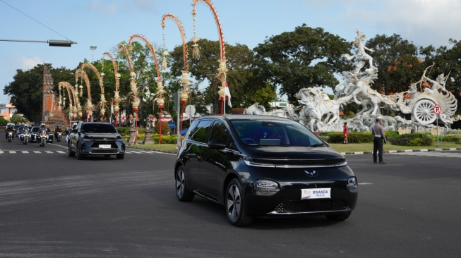 Mobil Listrik Wuling Jadi Car Partner di Forum Internasional yang Berlangsung di Bali. (Foto: Wuling)