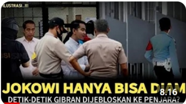 Cek Fakta: Detik-detik Gibran Dijebloskan ke Penjara