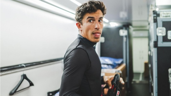 Istimewa, Marc Marquez ke Garasi Honda untuk Rayakan Kemenangan di Aragon