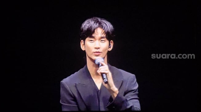 Kim Soo-Hyun di Fan Meeting Jakarta (Suara.com/Dinda Rachmawati)