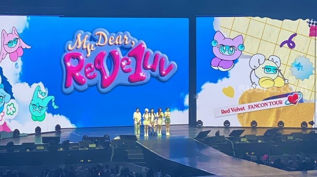 Red Velvet Bawakan Lagu-Lagu Baru di Fancon Happiness My Dear Reveluv di Jakarta