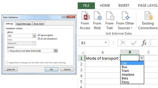 Cara Membuat Drop Down List di Microsoft Excel. [digitaltrends]